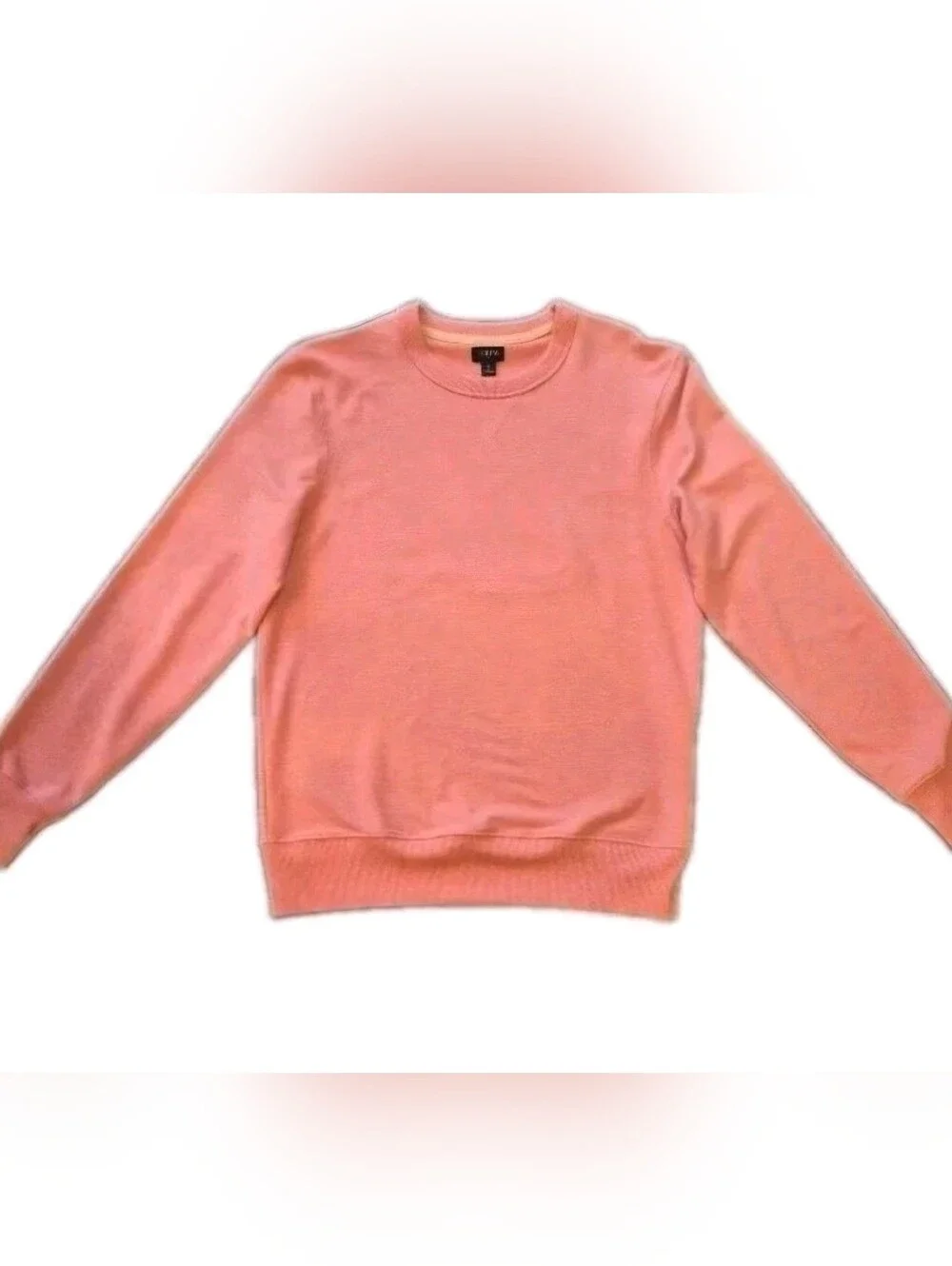 J.Crew Men's Lightweight Cotton-Blend Sweatshirt Heathered Pink - Small